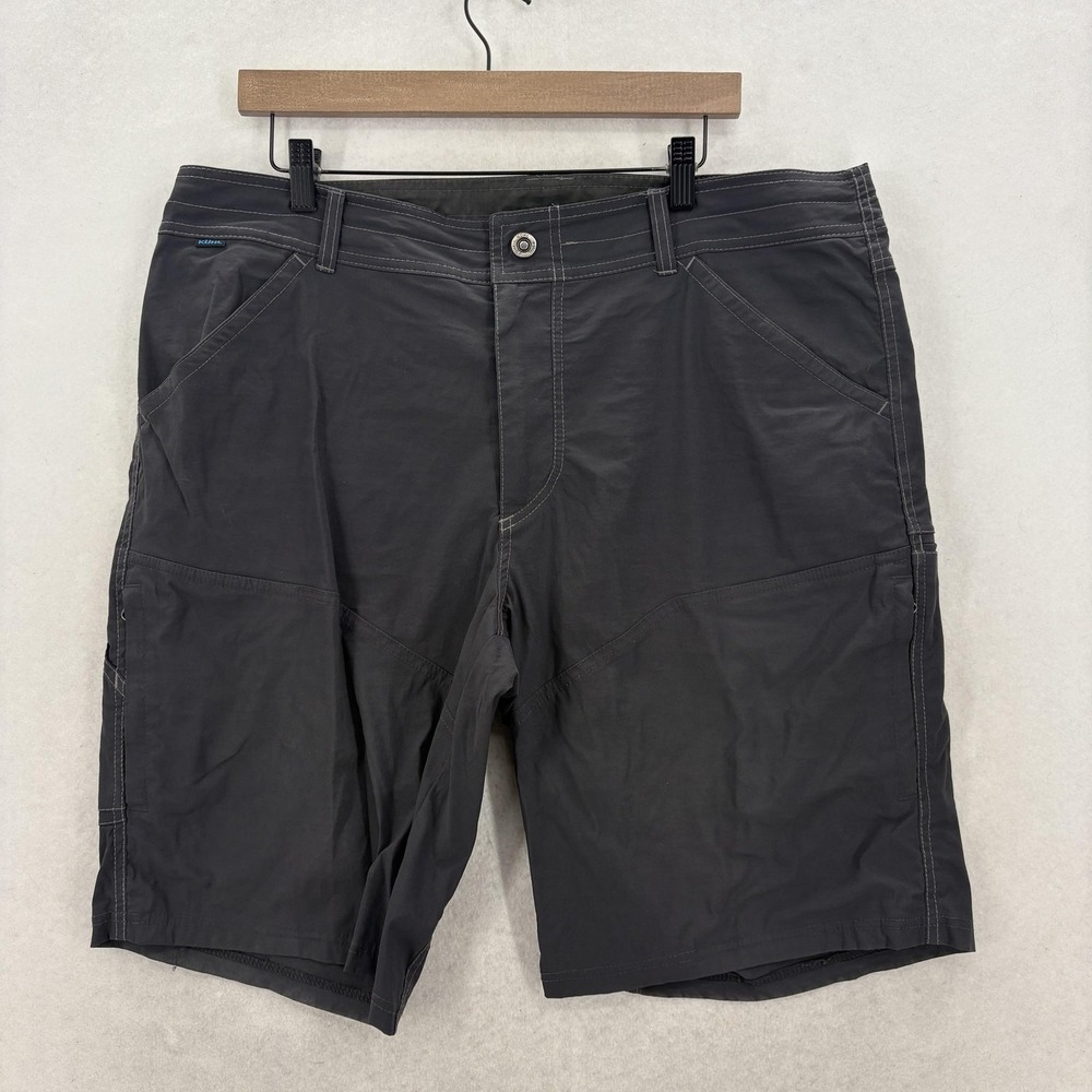 Kuhl Renegade Shorts Mens 38 Gray DURALUX Free Ryde Waistband UPF 50+ Quick Dry